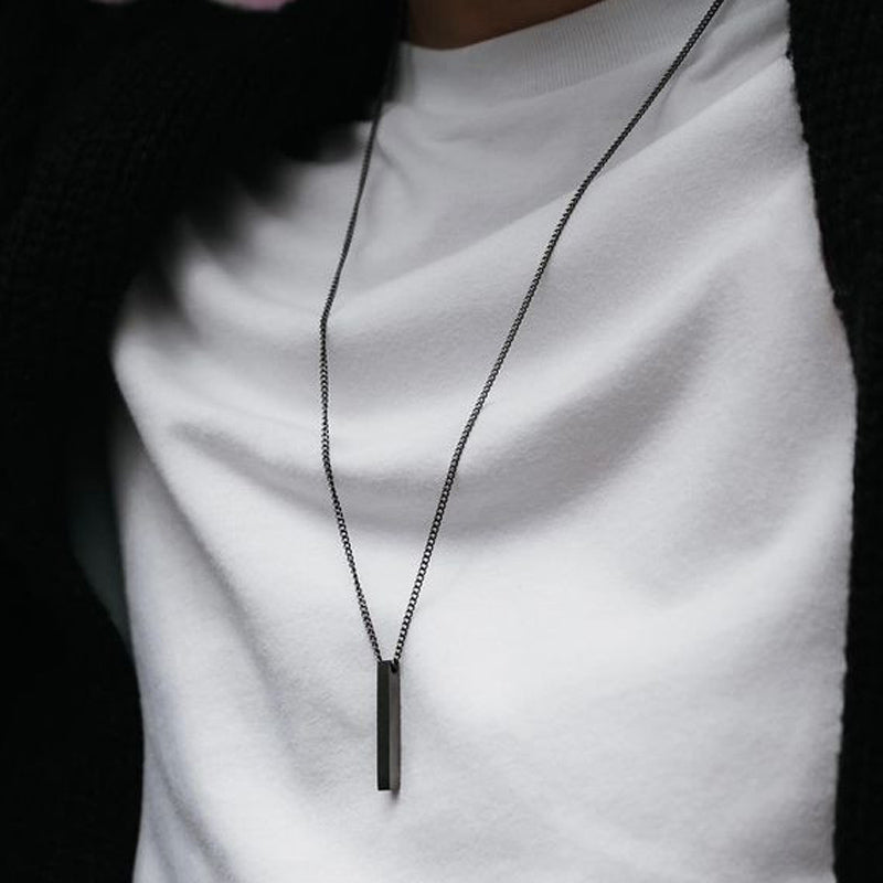 Rectangle Pendant Necklace